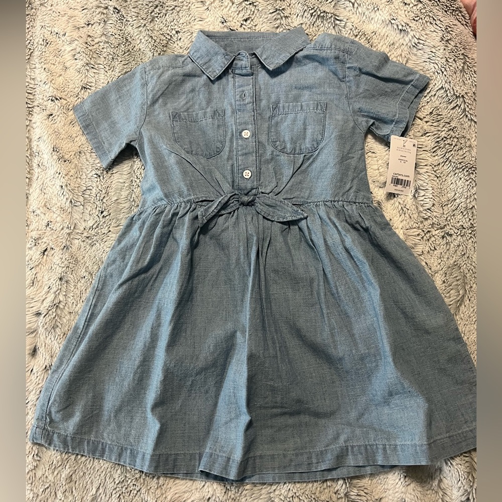 NWT 3T jean Carter’s toddler dress